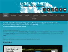 Tablet Screenshot of andresgomezmeteo.com